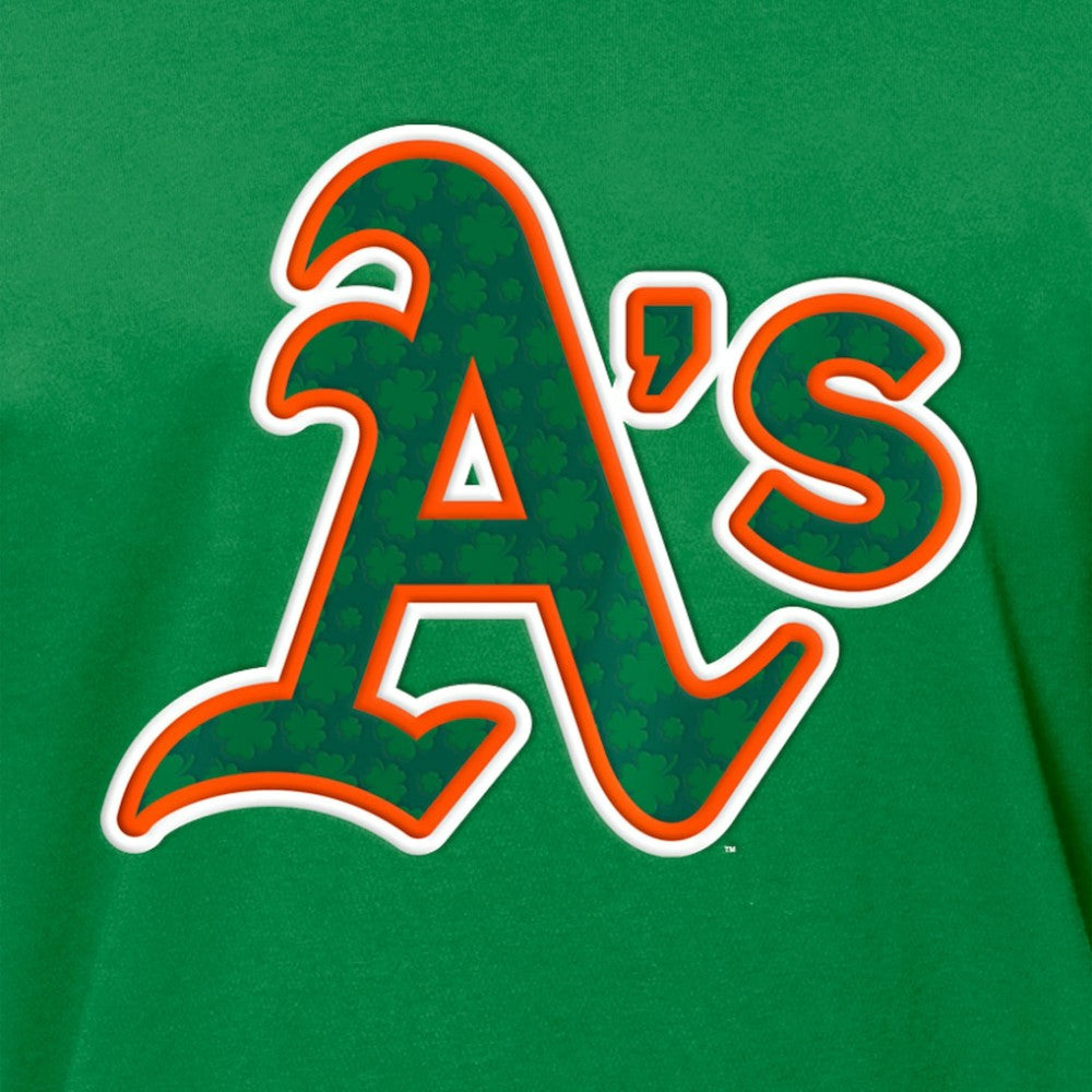 Athletics New Era St. Patrick's Day Shamrock Fill T-Shirt - MLB