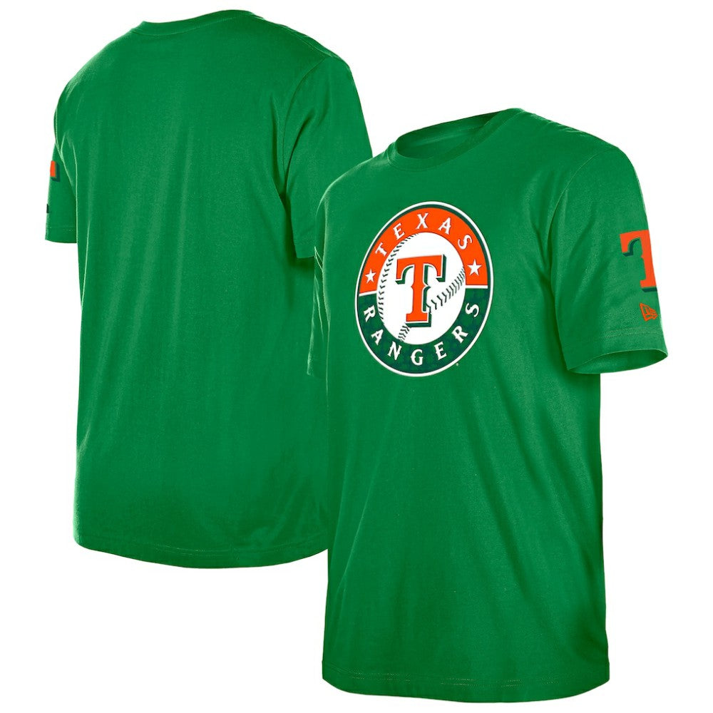 Texas Rangers New Era St. Patrick's Day Shamrock Fill T-Shirt - MLB