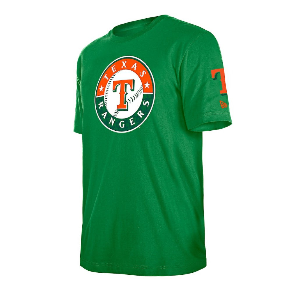 Texas Rangers New Era St. Patrick's Day Shamrock Fill T-Shirt - MLB