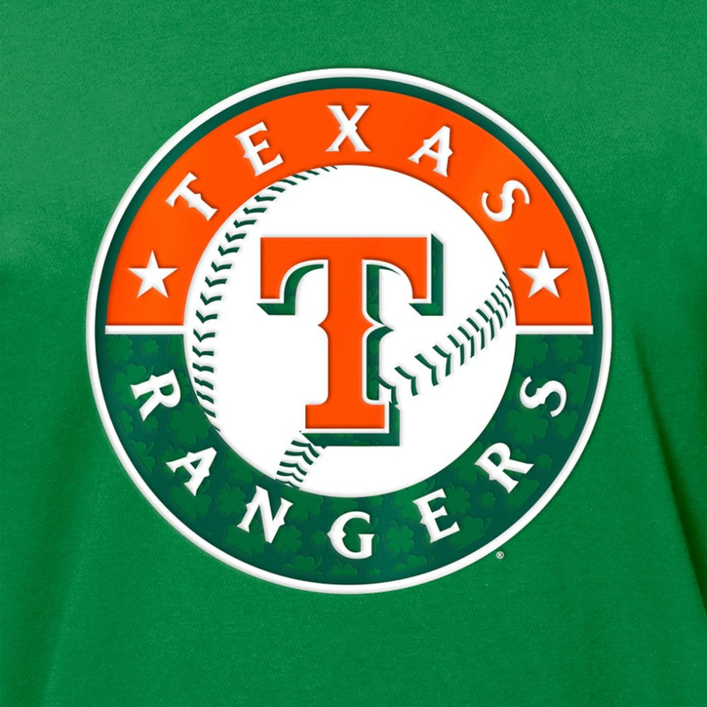 Texas Rangers New Era St. Patrick's Day Shamrock Fill T-Shirt - MLB