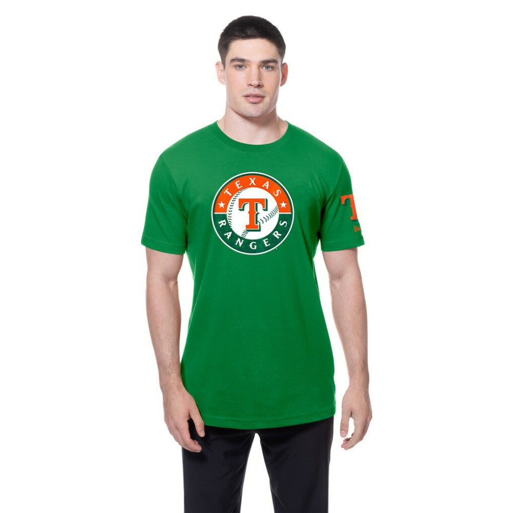 Texas Rangers New Era St. Patrick's Day Shamrock Fill T-Shirt - MLB