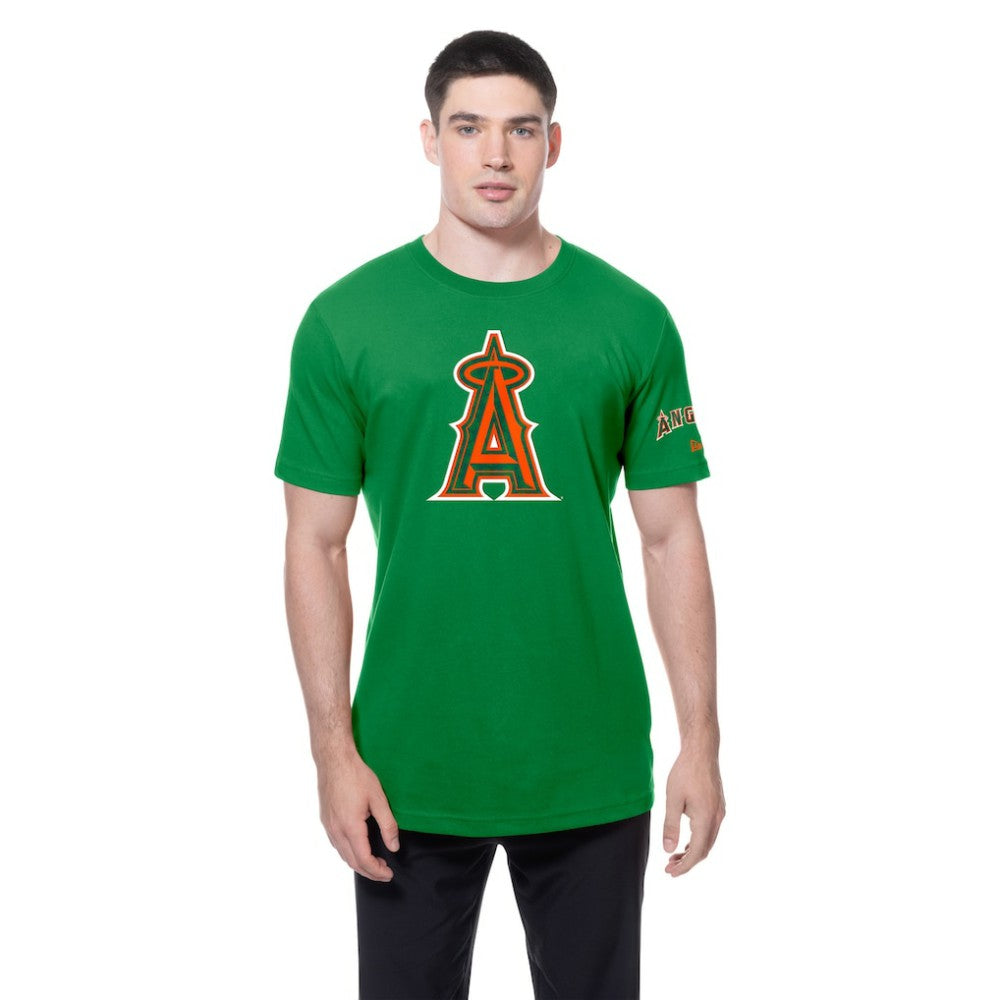 Los Angeles Angels New Era St. Patrick's Day Shamrock Fill T-Shirt - MLB