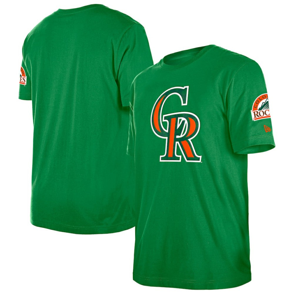 Colorado Rockies New Era St. Patrick's Day Shamrock Fill T-Shirt - MLB