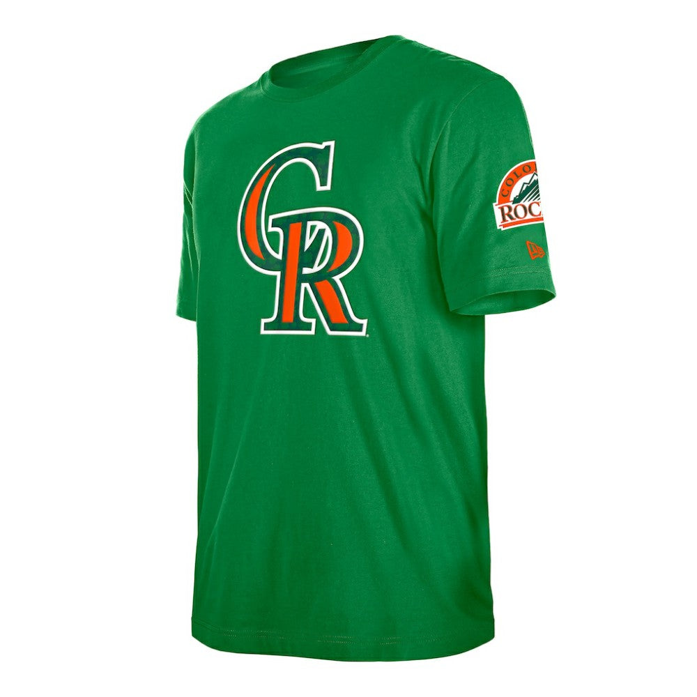 Colorado Rockies New Era St. Patrick's Day Shamrock Fill T-Shirt - MLB