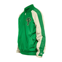 Philadelphia Phillies New Era St. Patrick's Day Ripstop Raglan Quarter-Zip Windbreaker - MLB