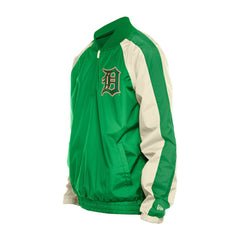 Detroit Tigers New Era St. Patrick's Day Ripstop Raglan Quarter-Zip Windbreaker - MLB