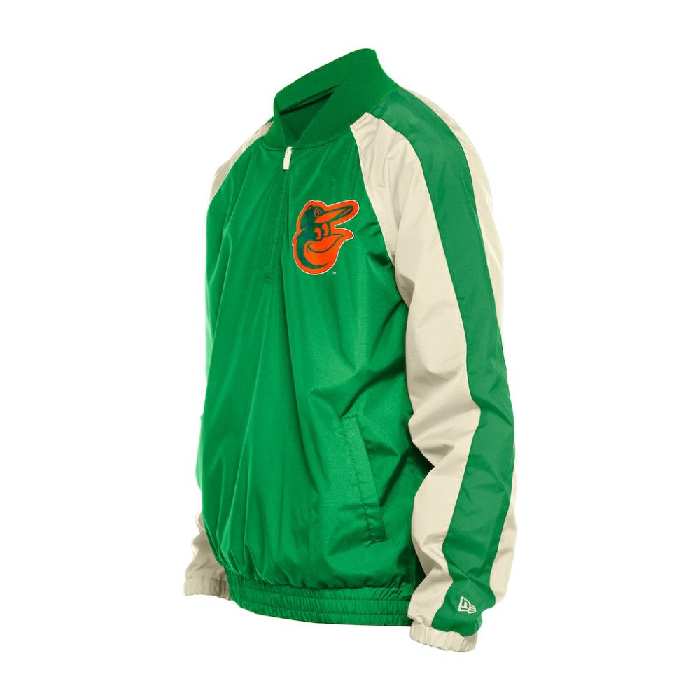 Baltimore Orioles New Era St. Patrick's Day Ripstop Raglan Quarter-Zip Windbreaker - MLB