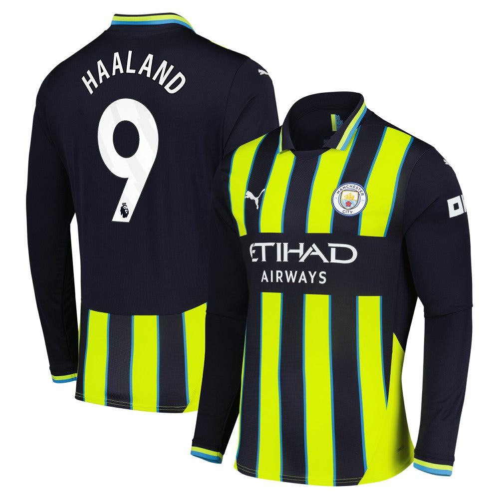 Erling Haaland Manchester City 2024/25 Away Replica Long Sleeve Player Jersey Navy | Puma online