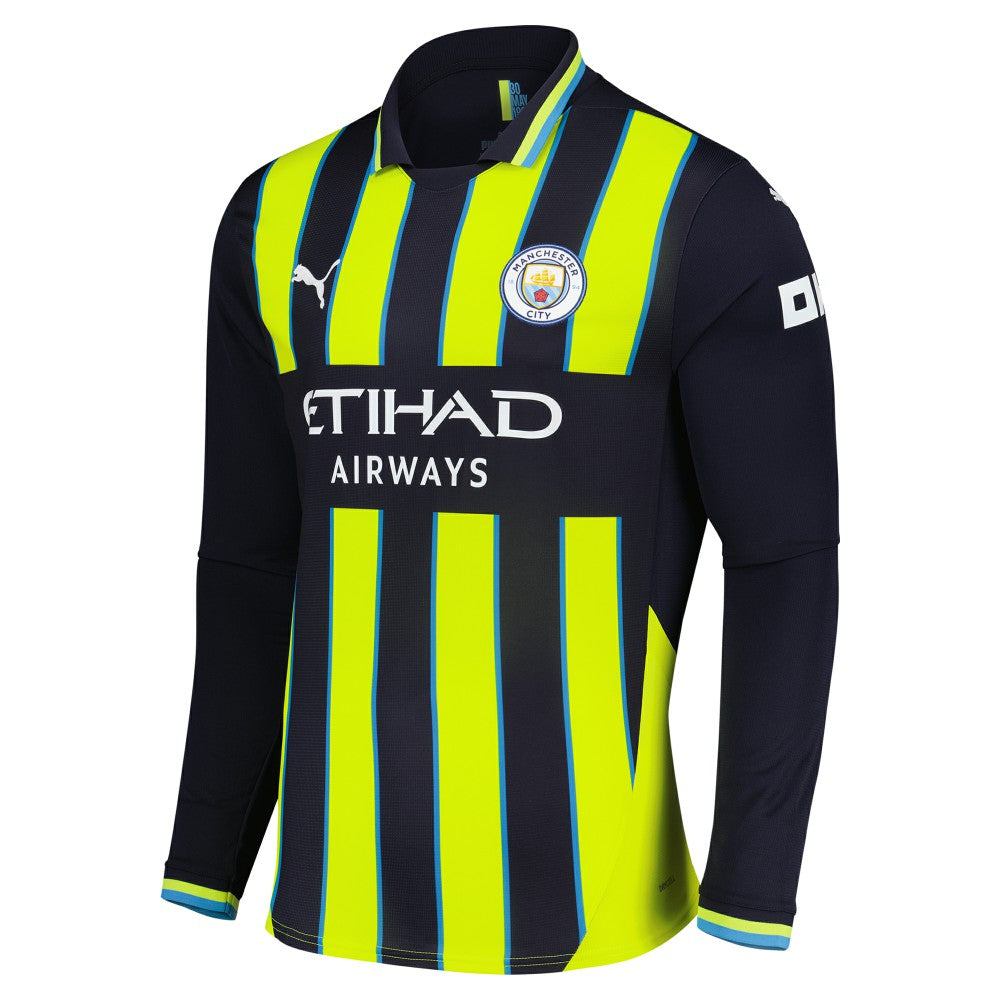 Erling Haaland Manchester City 2024/25 Away Replica Long Sleeve Player Jersey Navy | Puma online