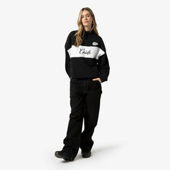 Kansas City Chiefs Women's Quarter-Zip Jacket Black | Mitchell & Ness