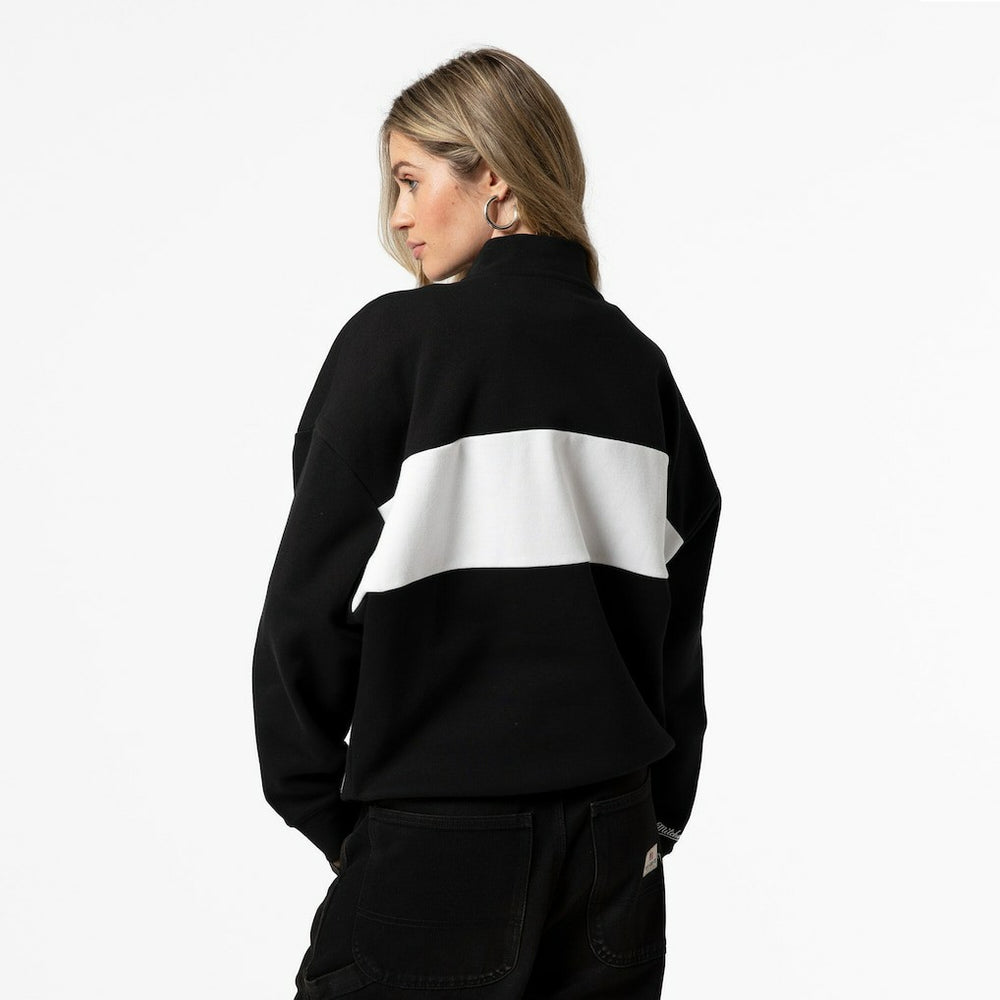 Kansas City Chiefs Women's Quarter-Zip Jacket Black | Mitchell & Ness