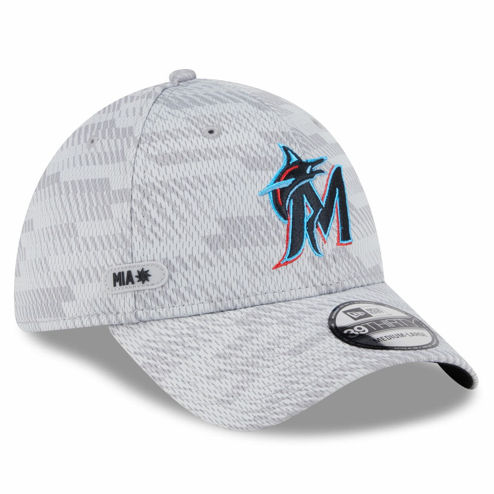 Miami Marlins New Era 2025 MLB Clubhouse 39THIRTY Flex Hat - MLB
