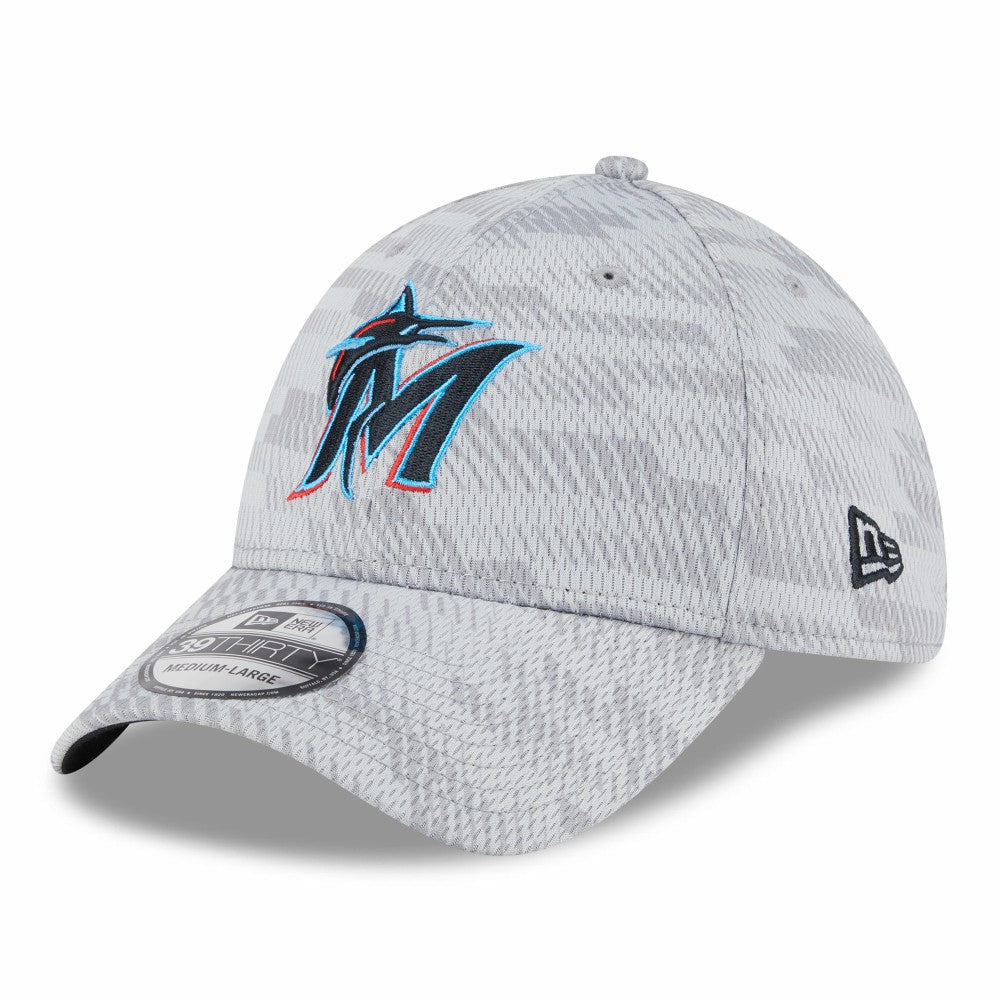 Miami Marlins New Era 2025 MLB Clubhouse 39THIRTY Flex Hat - MLB