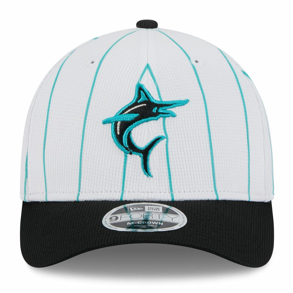 Miami Marlins New Era 2025 Batting Practice 9FORTY M-Crown Adjustable Hat - MLB