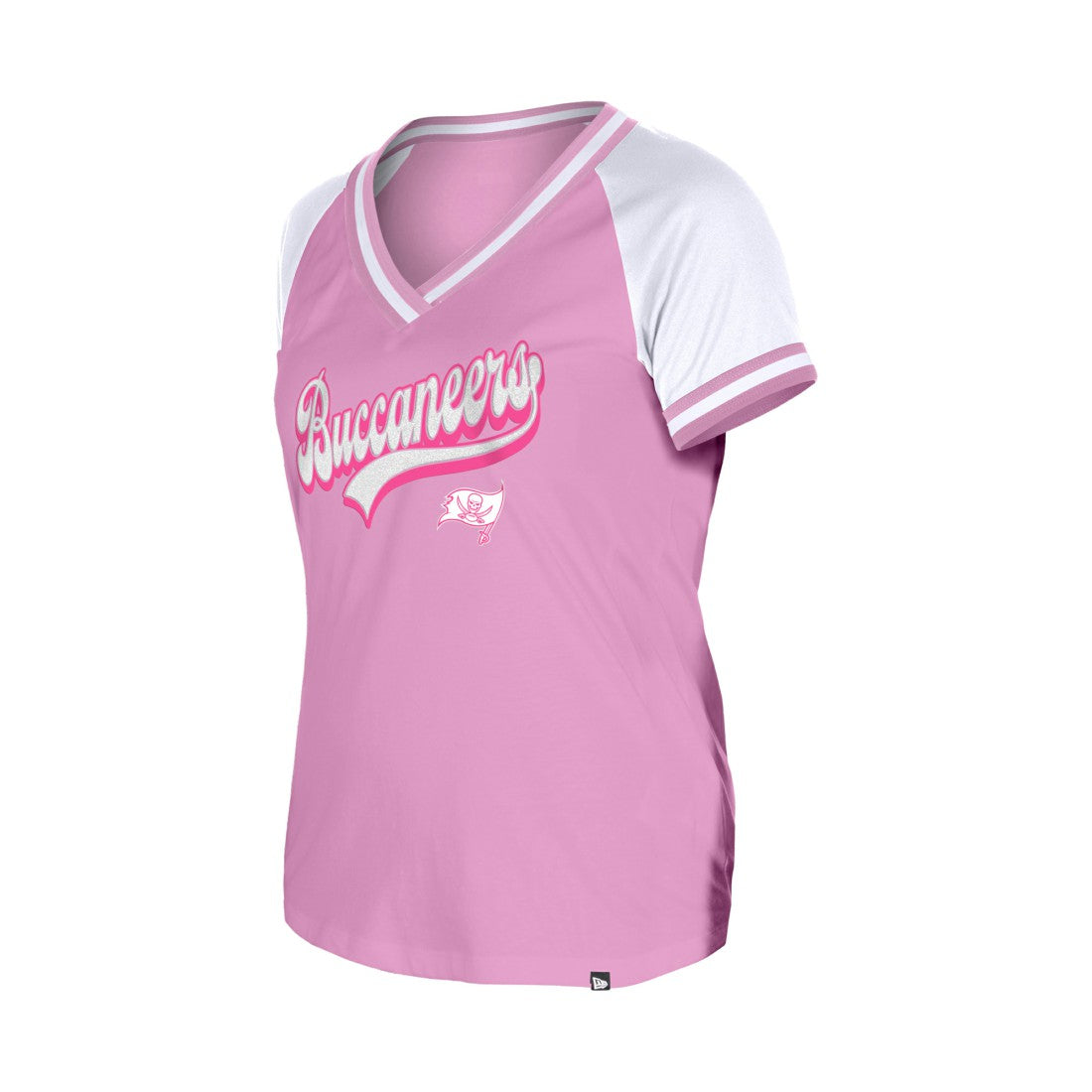 Tampa Bay Buccaneers New Era Women's Mommy & Me V-Neck T-Shirt Pink | NFL