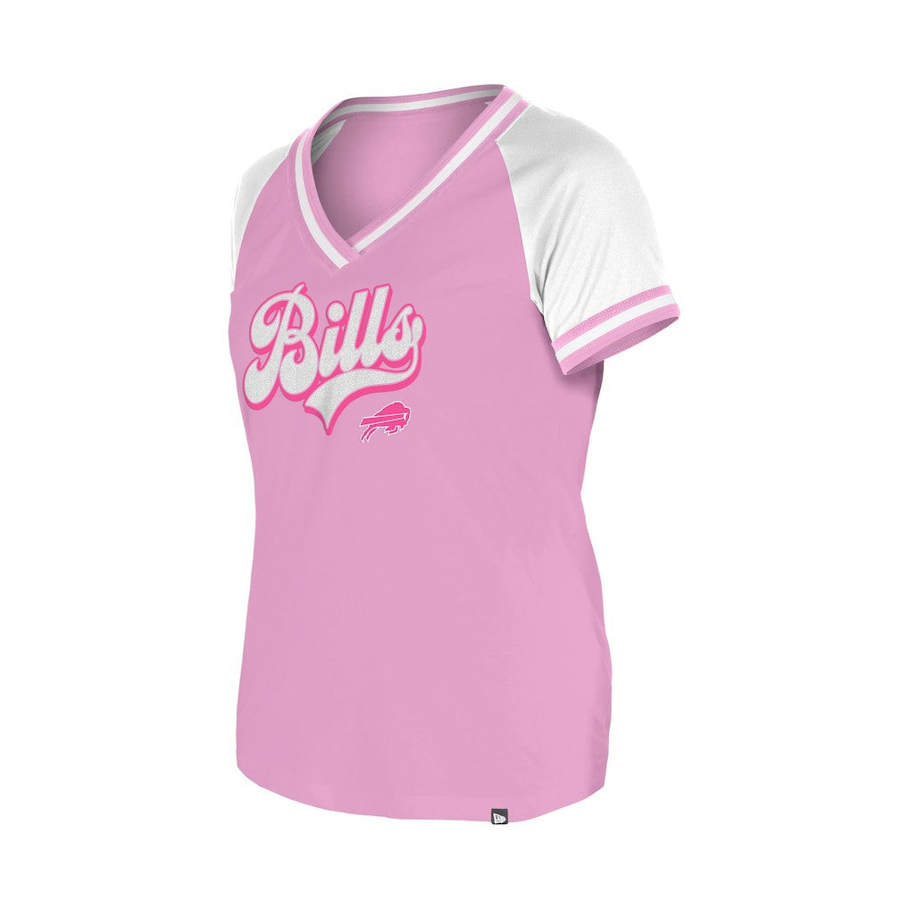 Buffalo Bills New Era Women's Mommy & Me V-Neck T-Shirt Pink | NFL