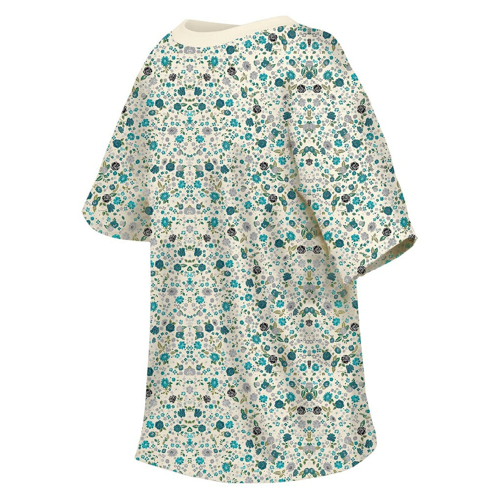 Philadelphia Eagles New Era Women's Glam Game Floral Scoop Neck T-Shirt Cream | NFL
