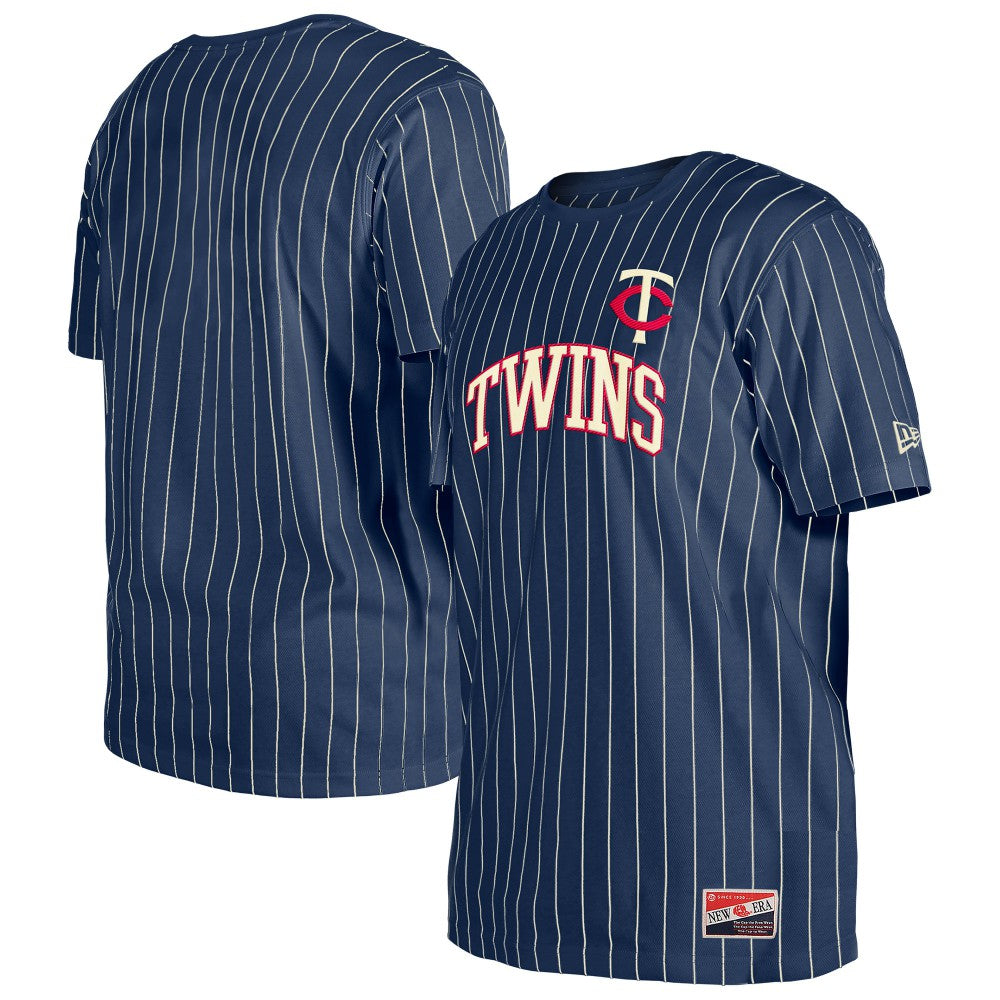 Minnesota Twins New Era Throwback Pinstripe T-Shirt - MLB