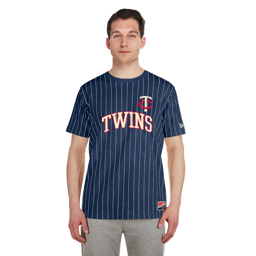 Minnesota Twins New Era Throwback Pinstripe T-Shirt - MLB