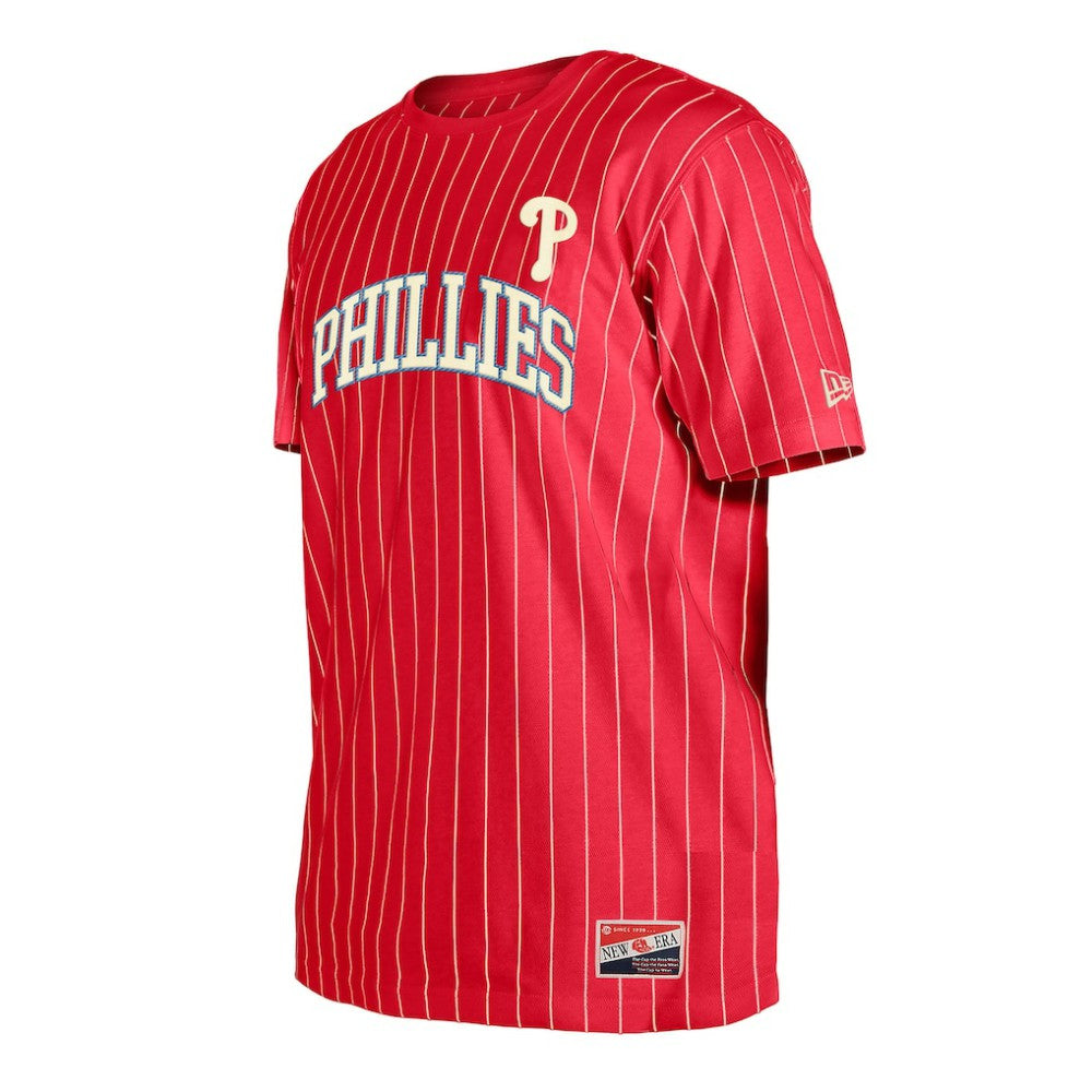 Philadelphia Phillies New Era Throwback Pinstripe T-Shirt - MLB