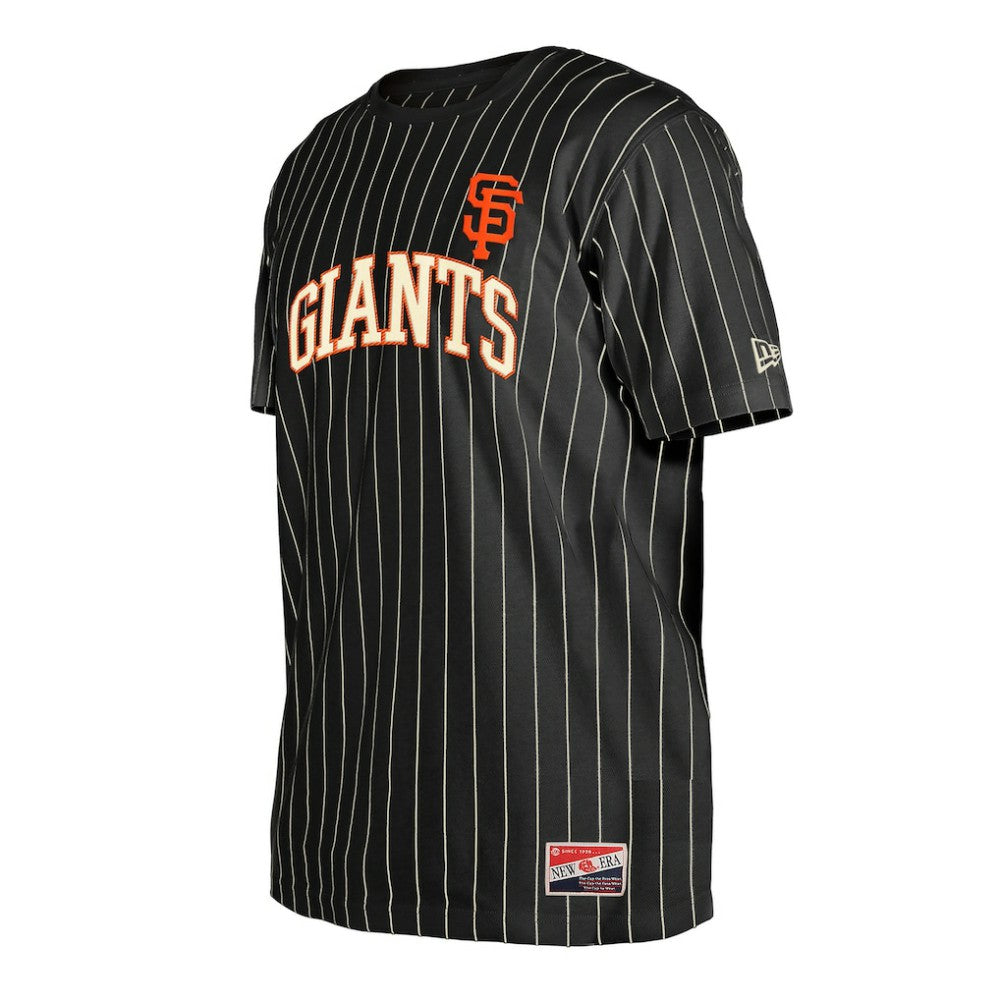 San Francisco Giants New Era Throwback Pinstripe T-Shirt - MLB