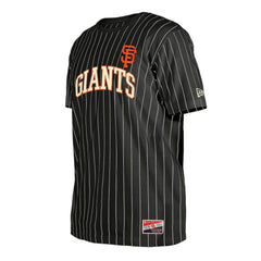 San Francisco Giants New Era Throwback Pinstripe T-Shirt - MLB