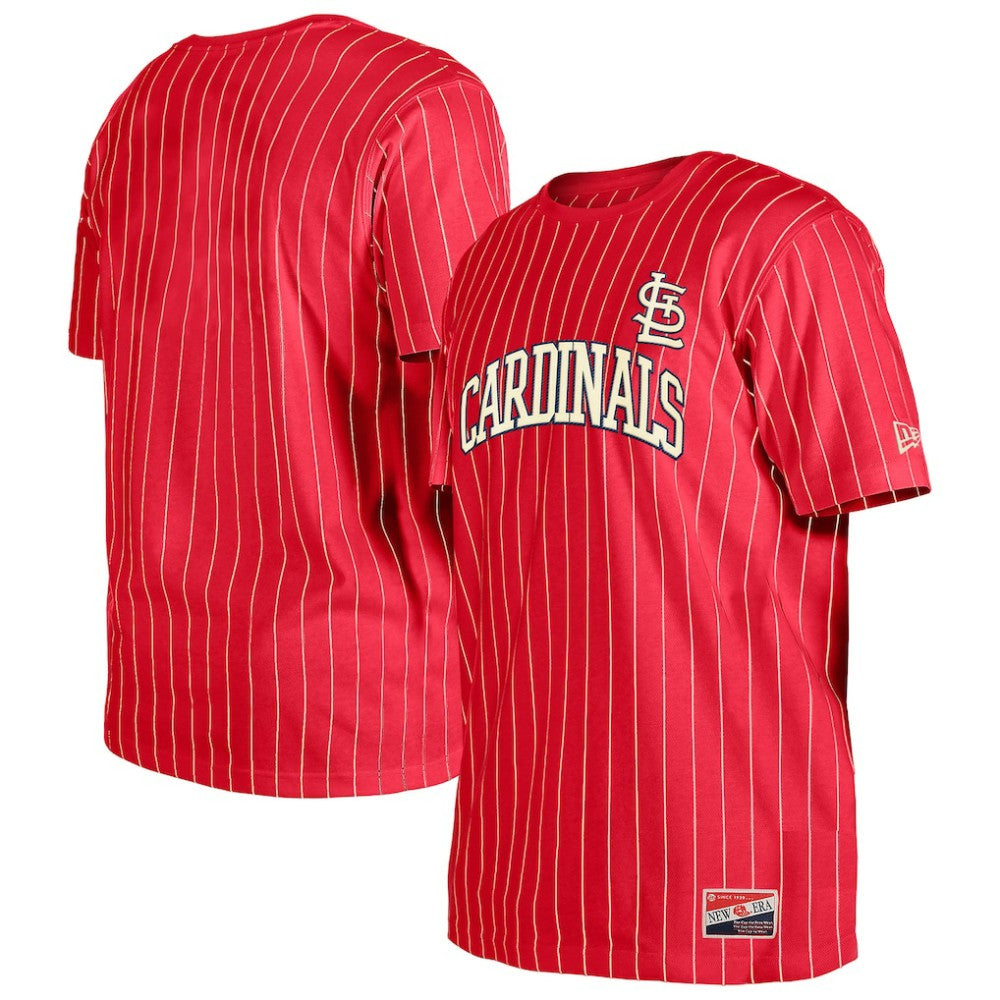St. Louis Cardinals New Era Throwback Pinstripe T-Shirt - MLB