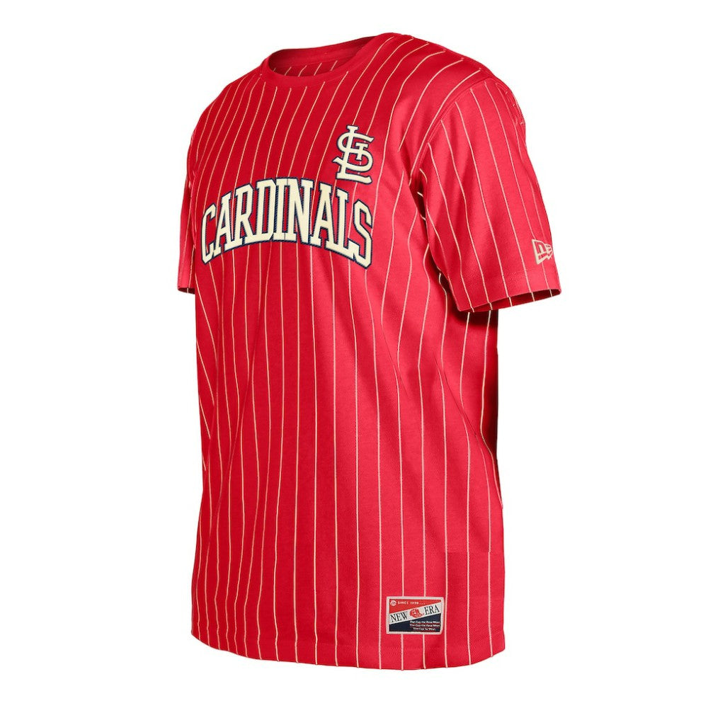 St. Louis Cardinals New Era Throwback Pinstripe T-Shirt - MLB
