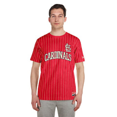 St. Louis Cardinals New Era Throwback Pinstripe T-Shirt - MLB
