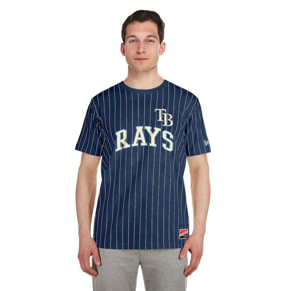 Tampa Bay Rays New Era Throwback Pinstripe T-Shirt - MLB