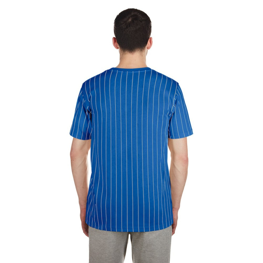Chicago Cubs New Era Throwback Pinstripe T-Shirt - MLB