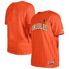 Baltimore Orioles New Era Throwback Pinstripe T-Shirt - MLB