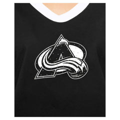 Colorado Avalanche New Era Women's Game Day Rhinestuds T-Shirt - Black - NHL