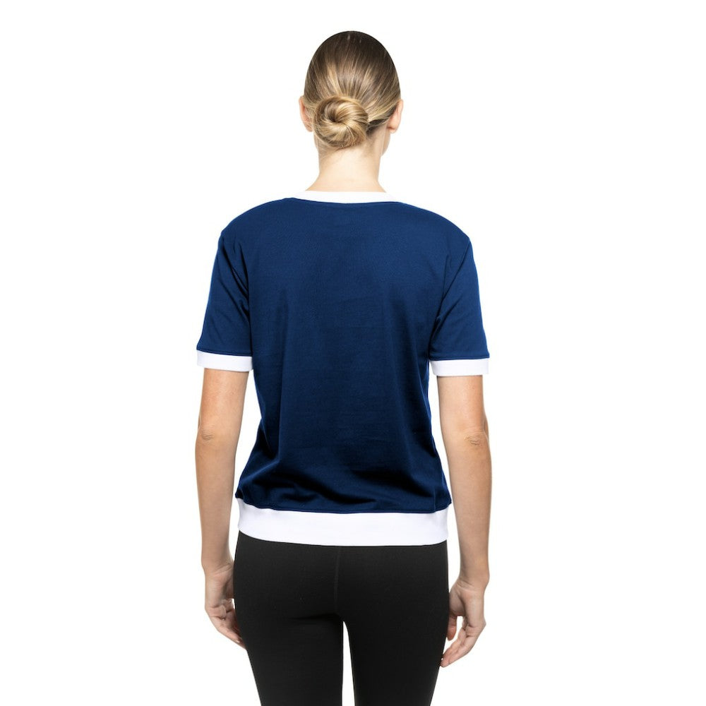 Seattle Kraken New Era Women's Game Day Rhinestuds T-Shirt - Deep Sea Blue - NHL