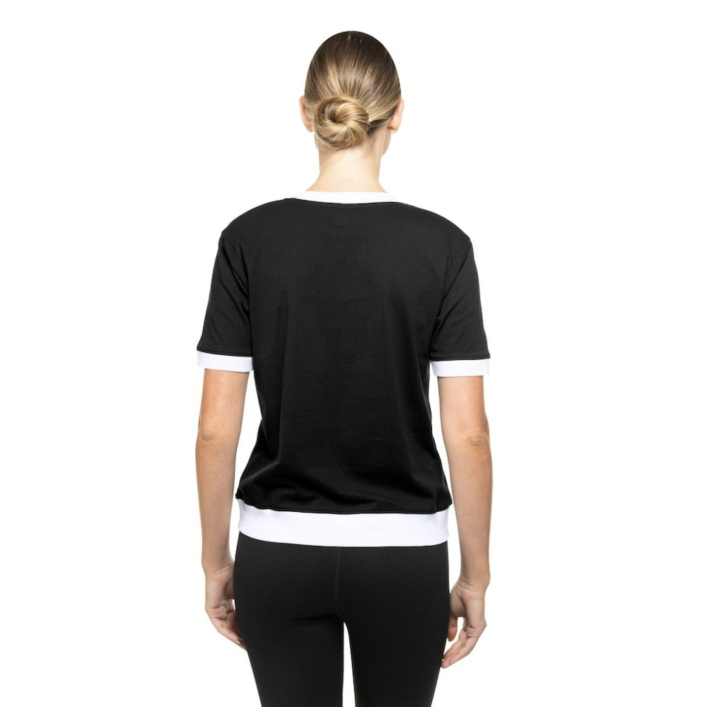 Chicago Blackhawks New Era Women's Game Day Rhinestuds T-Shirt - Black - NHL