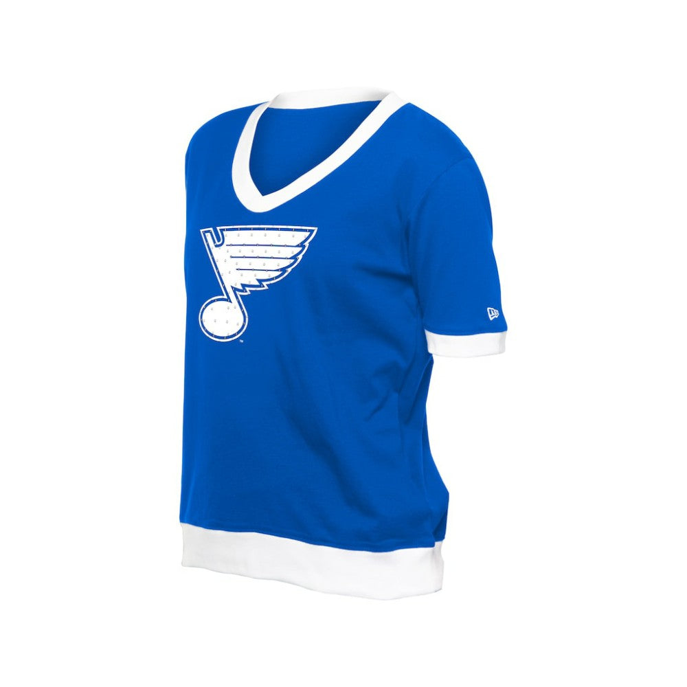 St. Louis Blues New Era Women's Game Day Rhinestuds T-Shirt - Blue - NHL