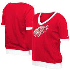 Detroit Red Wings New Era Women's Game Day Rhinestuds T-Shirt - Red - NHL