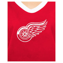 Detroit Red Wings New Era Women's Game Day Rhinestuds T-Shirt - Red - NHL