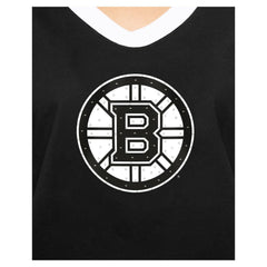 Boston Bruins New Era Women's Game Day Rhinestuds T-Shirt - Black - NHL