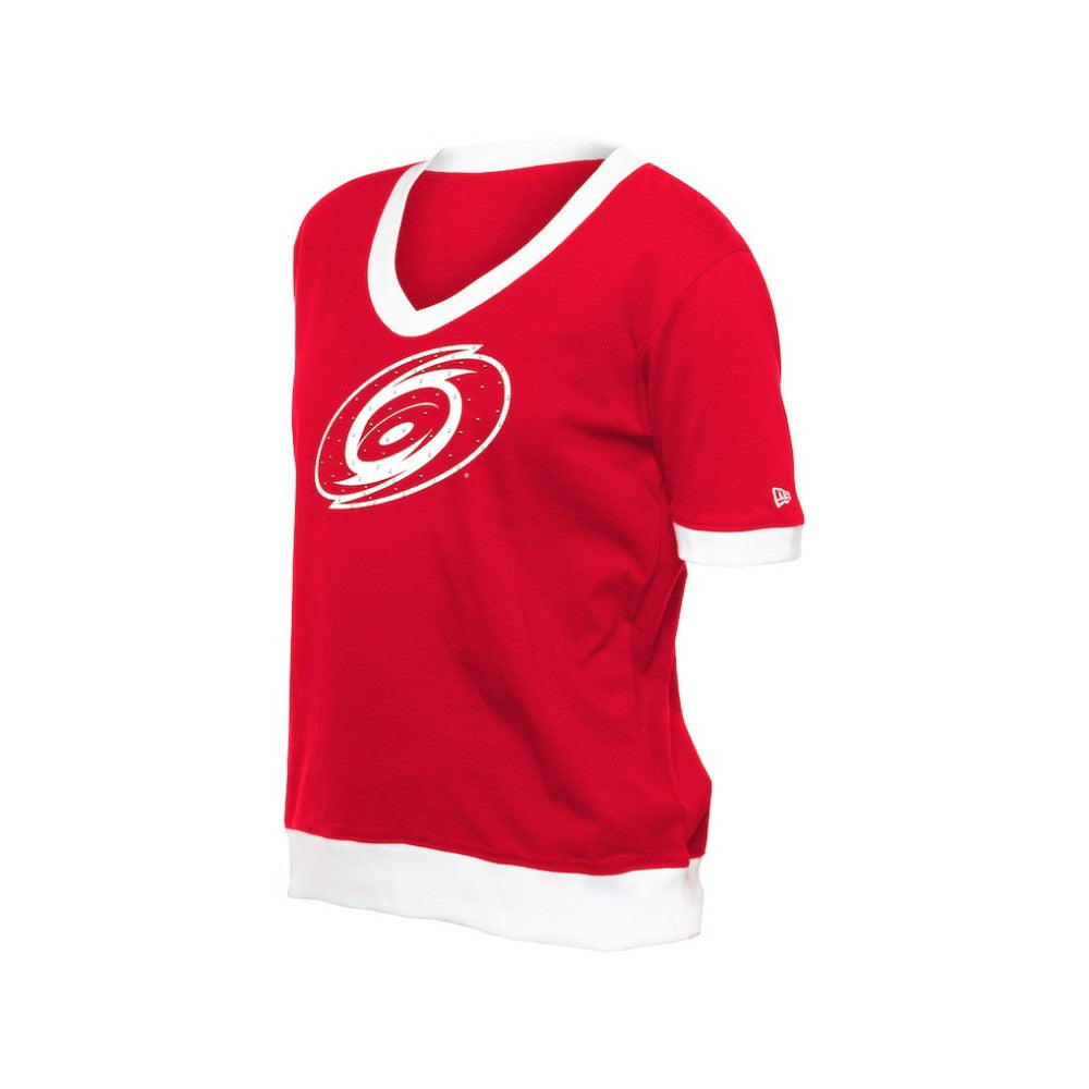 Carolina Hurricanes New Era Women's Game Day Rhinestuds T-Shirt - Red - NHL
