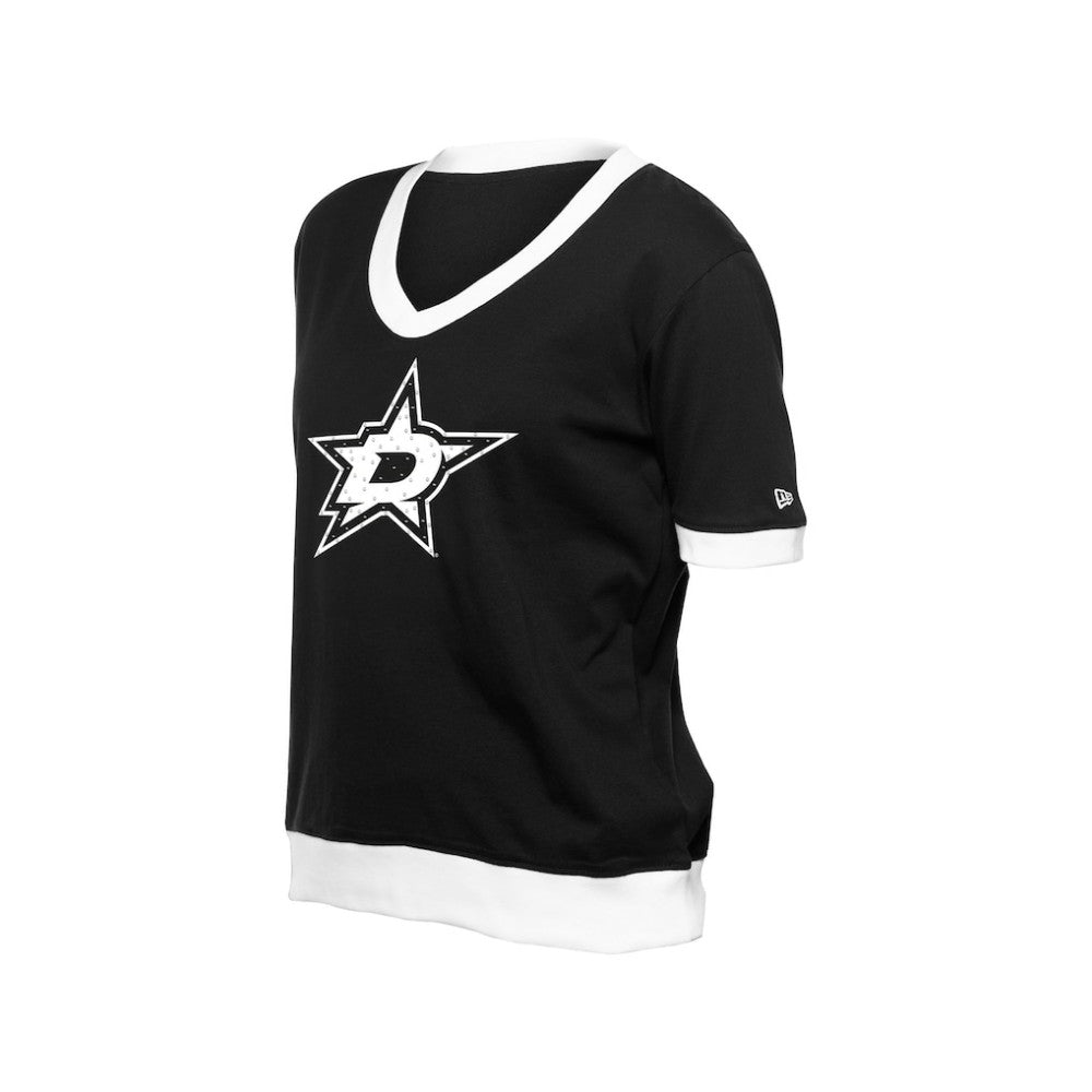 Dallas Stars New Era Women's Game Day Rhinestuds T-Shirt - Black - NHL
