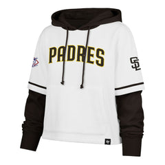 San Diego Padres '47 Women's Trifecta Shortstop Cropped Pullover Hoodie - MLB