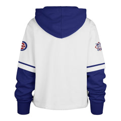 Chicago Cubs '47 Women's Trifecta Shortstop Cropped Pullover Hoodie - MLB