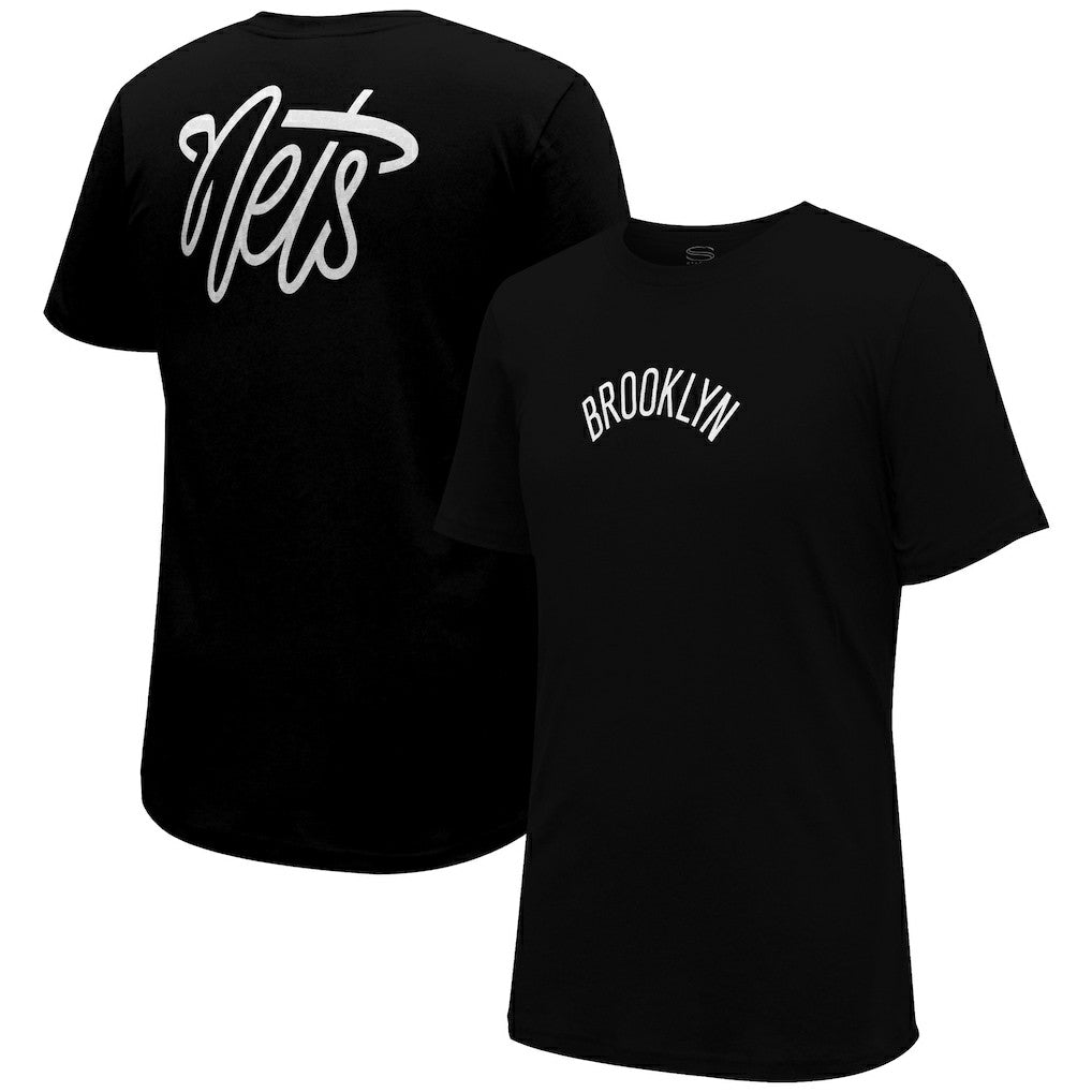 Brooklyn Nets Stadium Essentials Unisex Origins Script T-Shirt Black - NBA