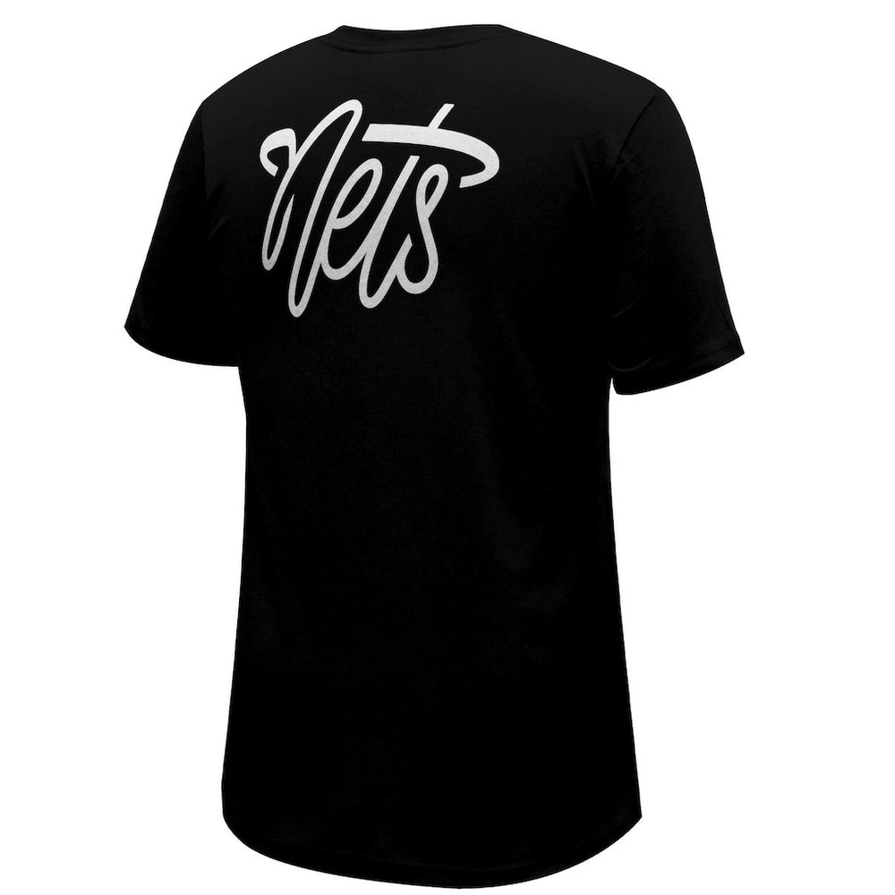 Brooklyn Nets Stadium Essentials Unisex Origins Script T-Shirt Black - NBA