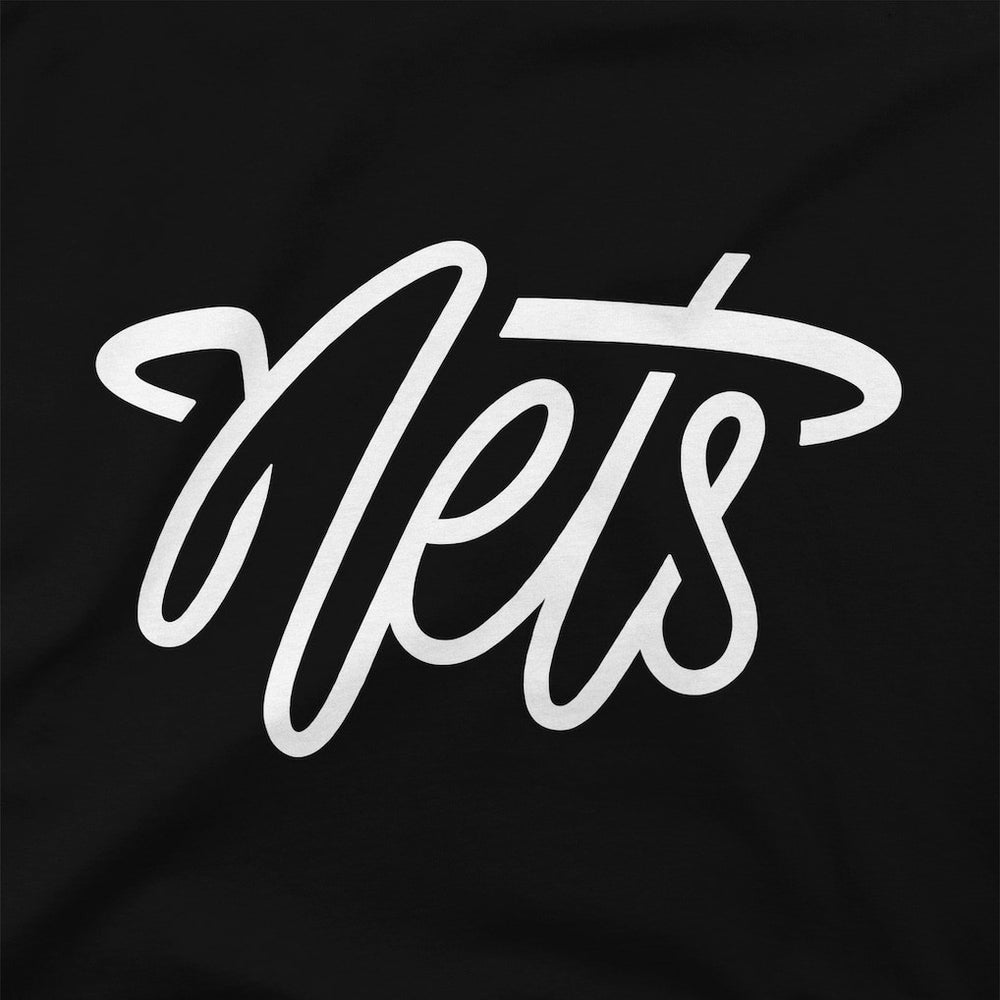 Brooklyn Nets Stadium Essentials Unisex Origins Script T-Shirt Black - NBA