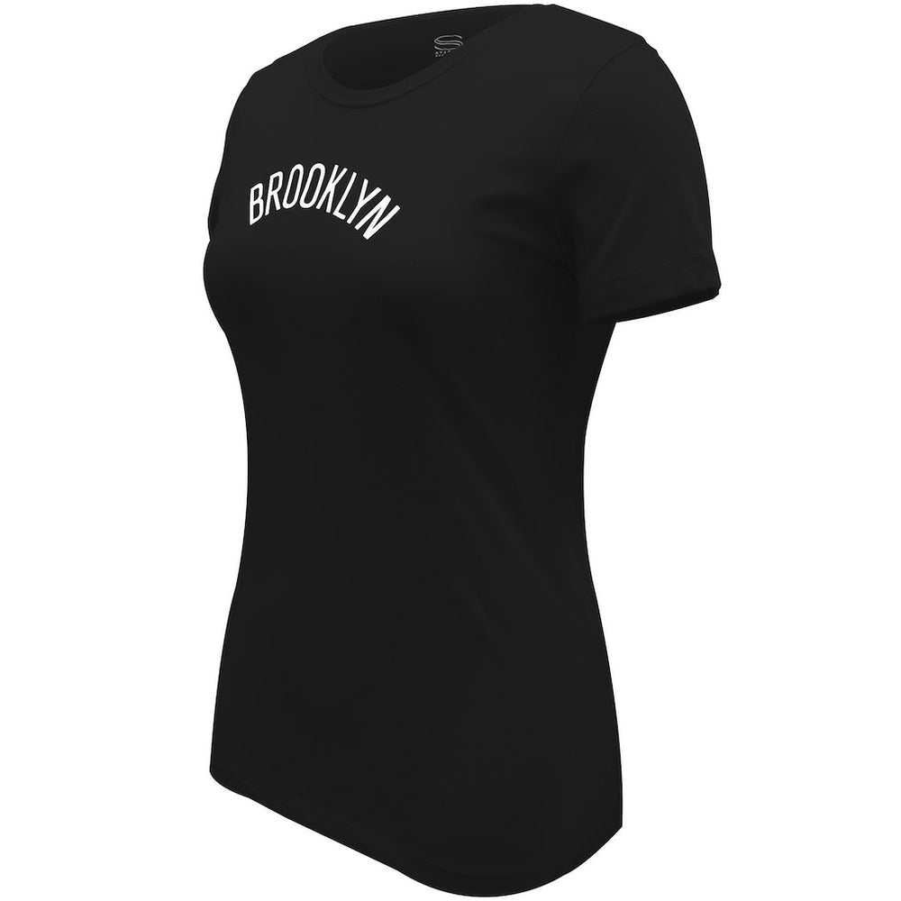 Brooklyn Nets Stadium Essentials Women's Origins Script T-Shirt Black - NBA