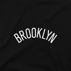 Brooklyn Nets Stadium Essentials Women's Origins Script Cropped Pullover Hoodie Black - NBA