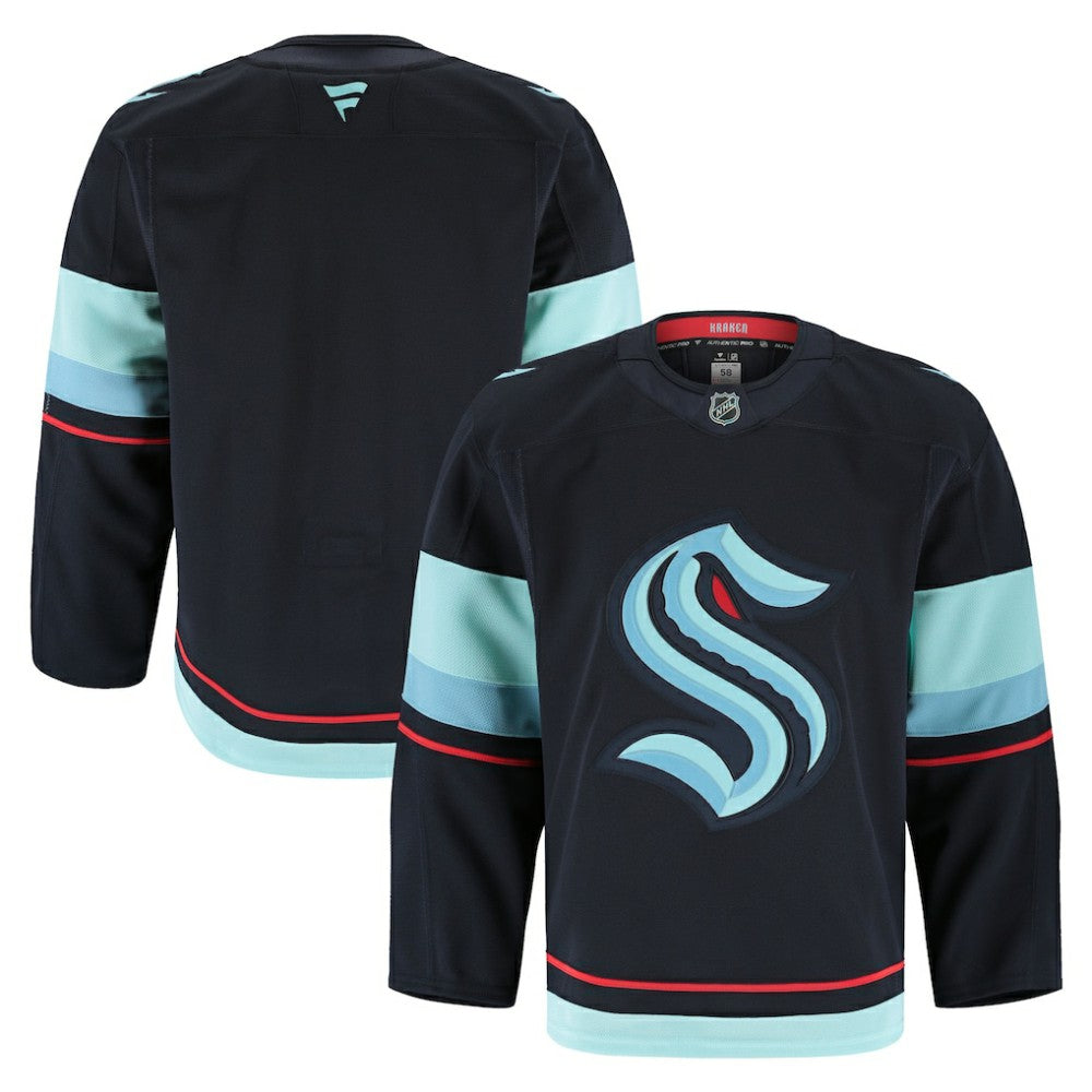 Seattle Kraken Fanatics Home Authentic Pro Jersey - Deep Sea Blue - NHL