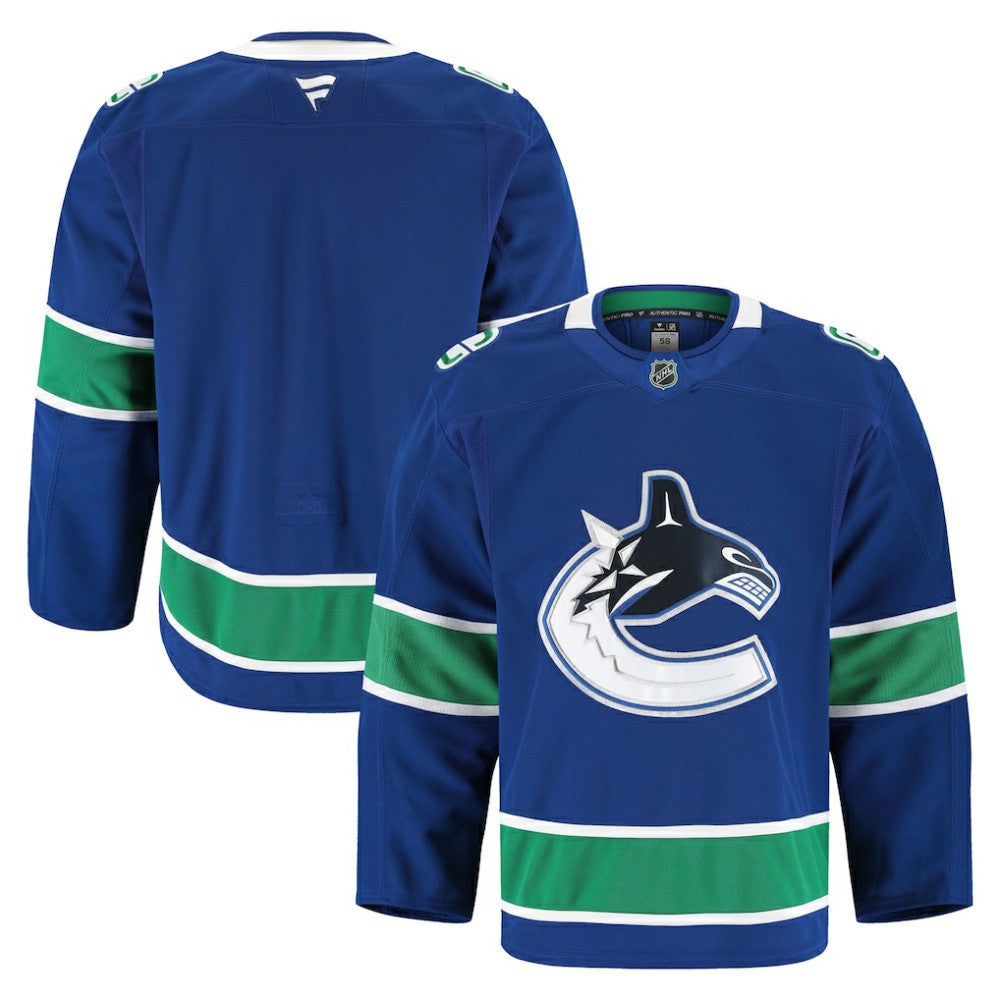 Vancouver Canucks Fanatics Home Authentic Pro Jersey - Blue - NHL